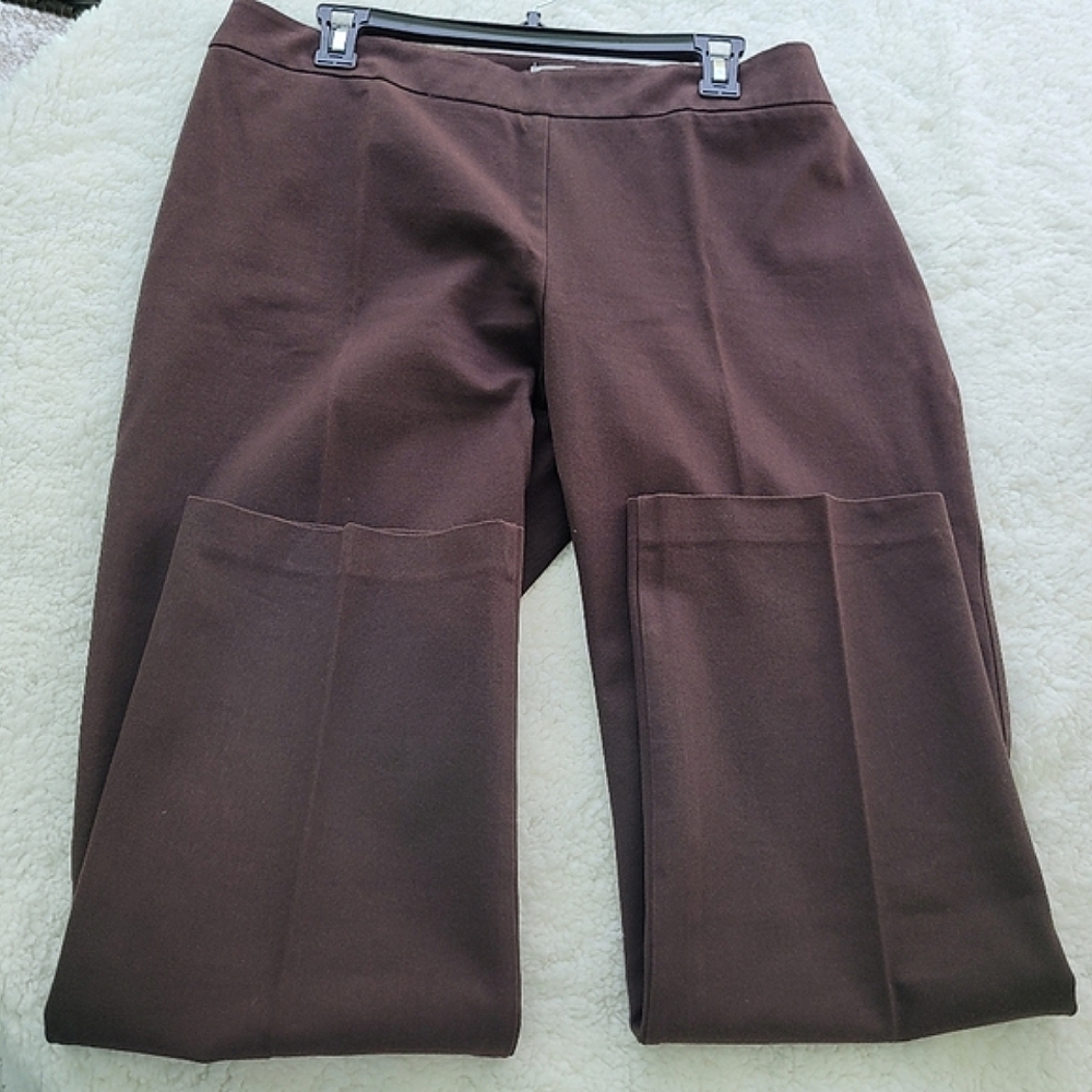 Chico's Getaway Pant Sz 2.5=14, Brown - Picture 4 of 10